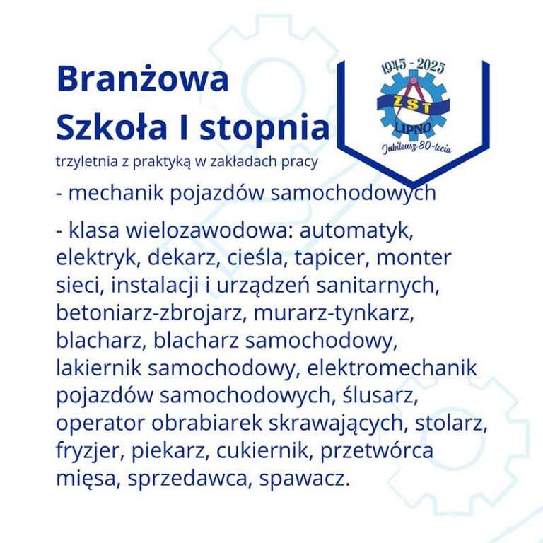 Zespół Szkół Technicznych Toruń Plan Lekcji www.zstlipno.edu.pl